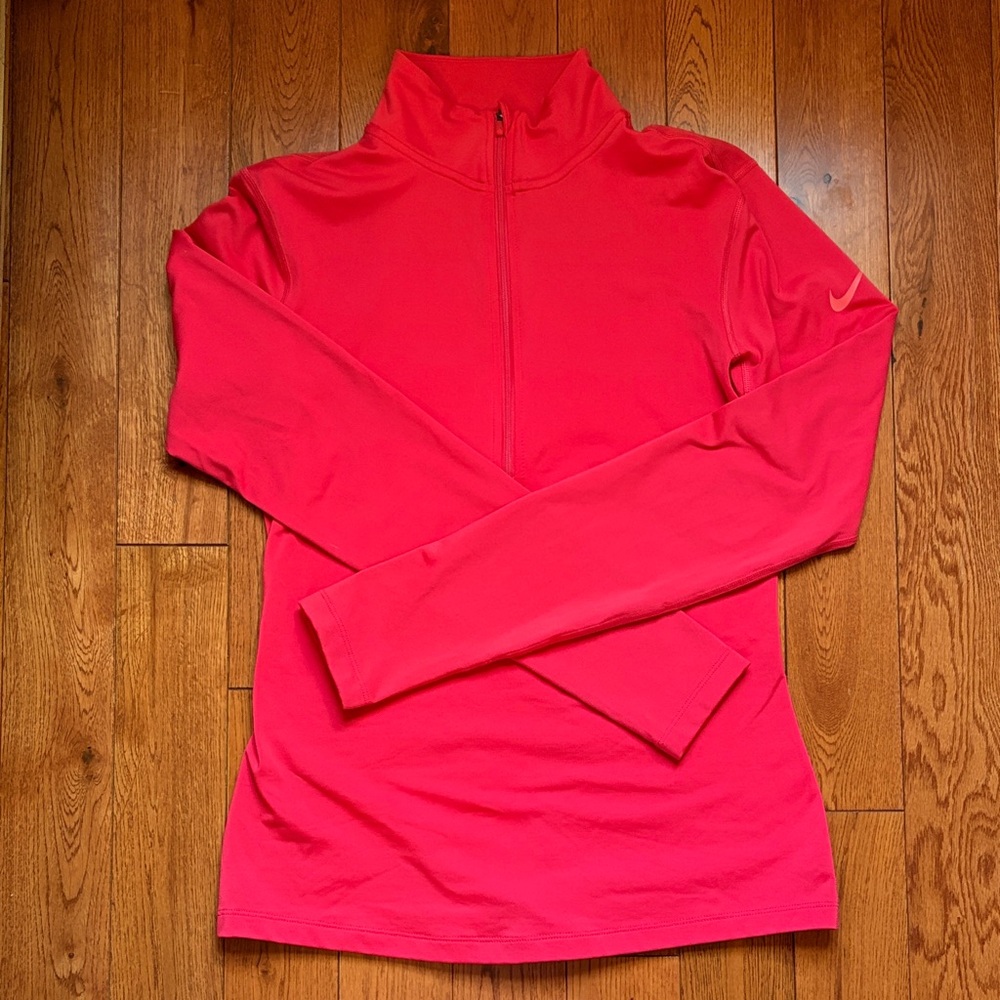 Nike Pro Dri-Fit Bright Pink Half-Zip, Women’s, Size M